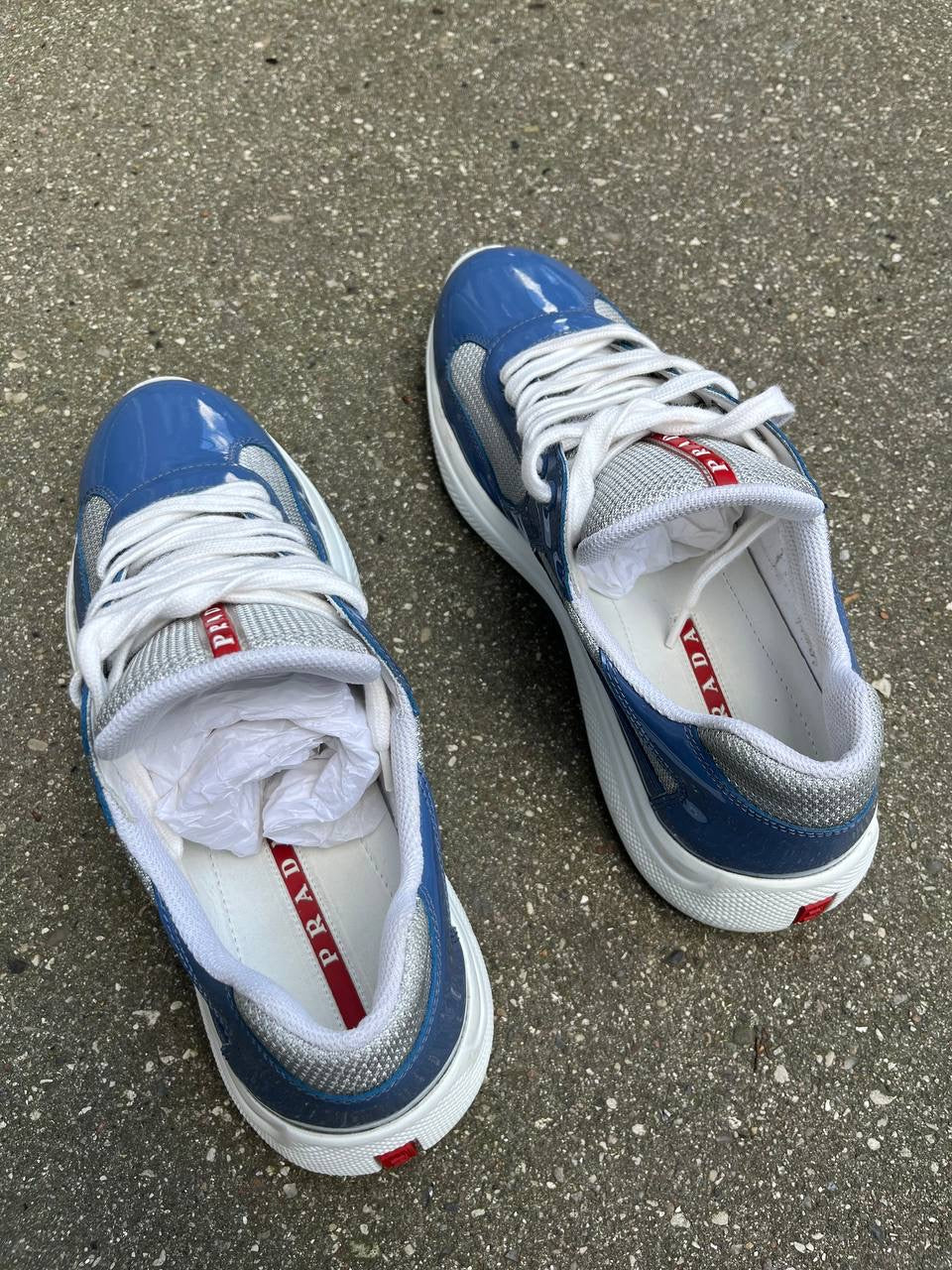 Prada Cup Sneakers 8,5 (43) Blå