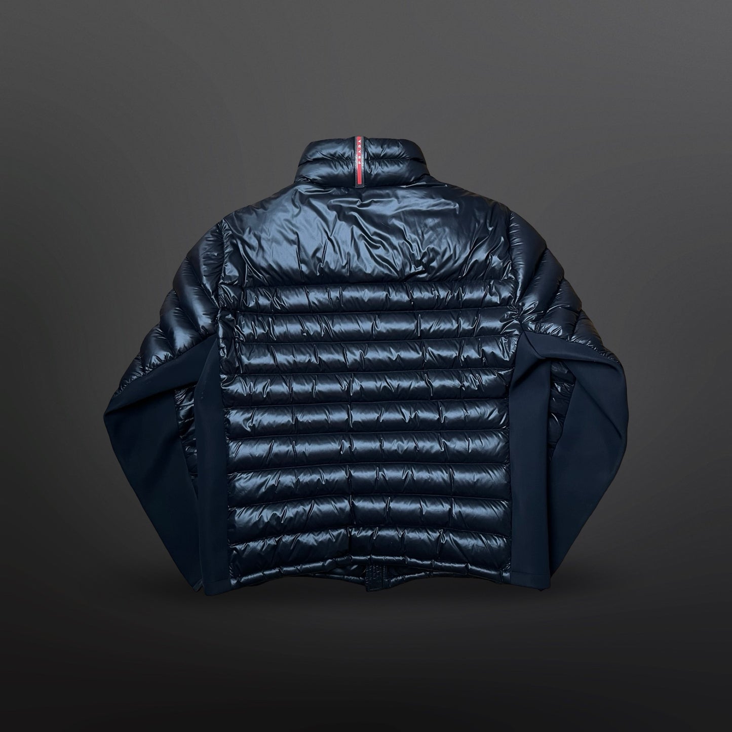 Prada Dunjakke – Sort Størrelse Large (IT Tg. 56)