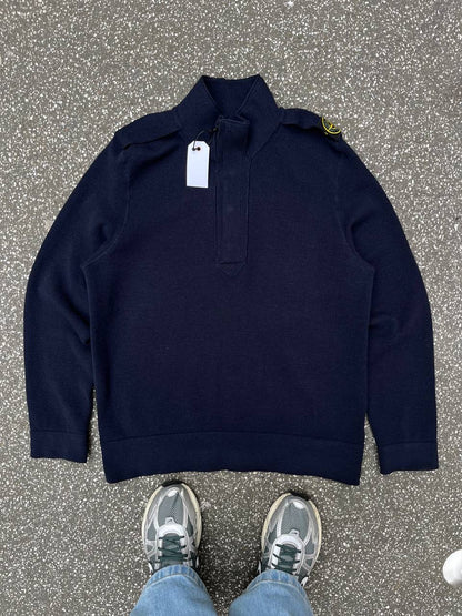 Stone Island Sweater i Uld Navy XL