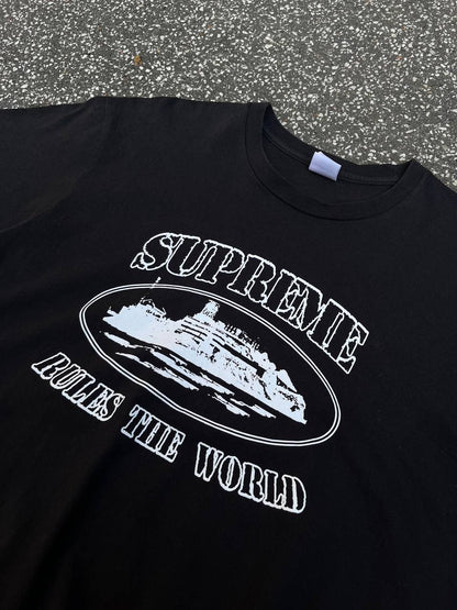 Supreme X Corteiz T-Shirt L Large Sort Black
