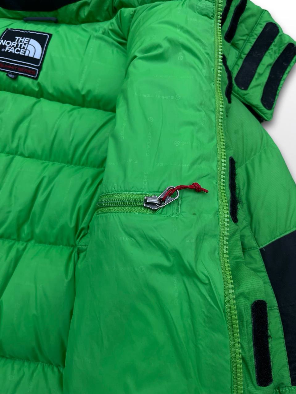 Brugt Dunjakke The North Face Himalayan Summit Series Vinterjakke i Grøn og Sort S small herre M medium Kvinde Unisex