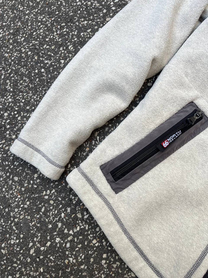 66 North Fleece Jakke L Large Dame Beige Creme