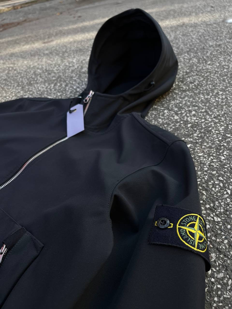 Stone Island Jakke Light Soft Shell R e Dye Technology S Small Sort
