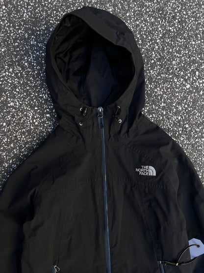 Brugt Used Regnjakke fra The North Face i sort med HyVent membran Regn og vindtæt jakke skaljakke fra The North Face i XS xsmall dame