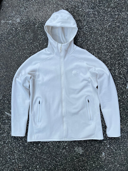 Arc’teryx Fleece Full-Zip Hoodie – White XL Dame M–L Herre