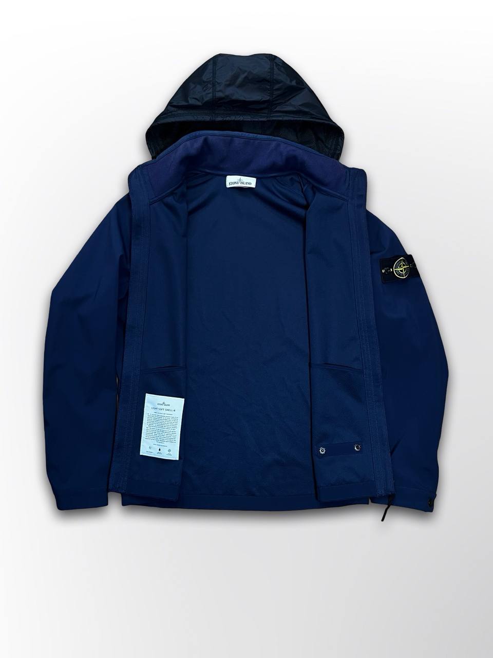 Brugt Jakke Softshell-R Stone Island i Mørkeblå Navy L large