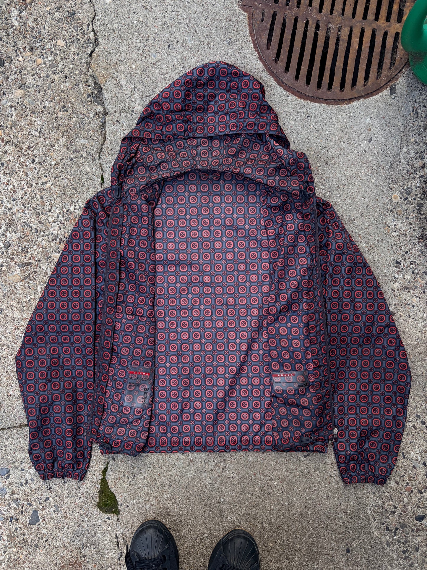 Prada Archive Patterned Nylon Jacket – Medium
