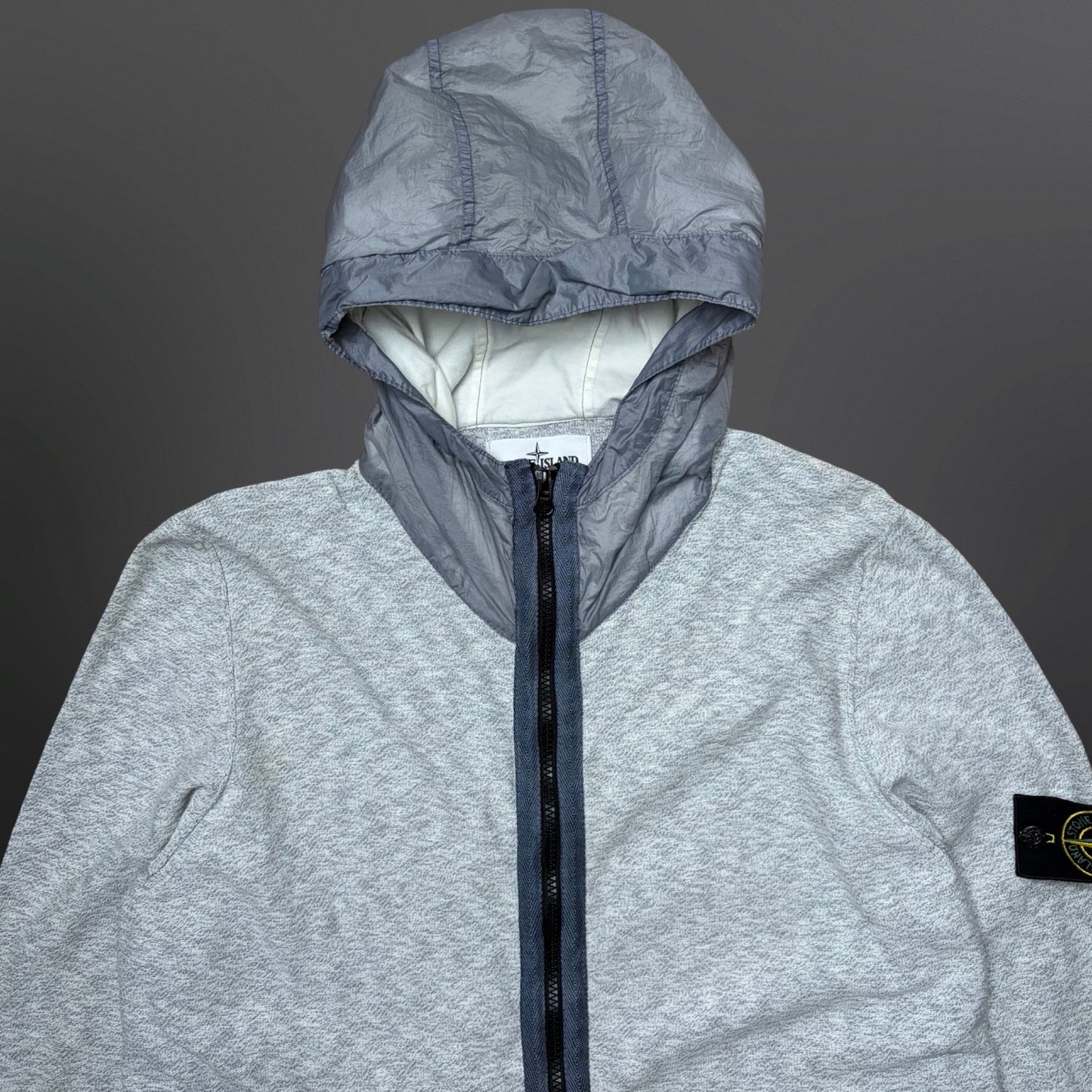 Stone Island Knit Hooded Cardigan – Grey (XL) 6815546B0