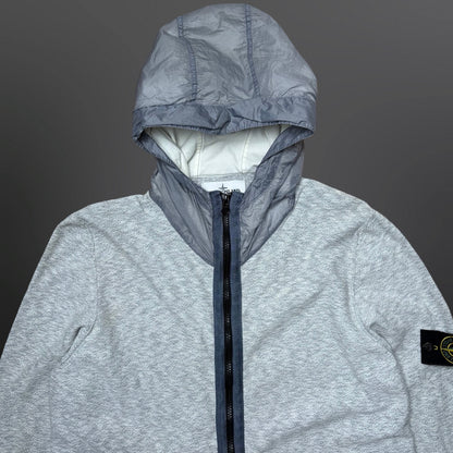 Stone Island Knit Hooded Cardigan – Grey (XL) 6815546B0