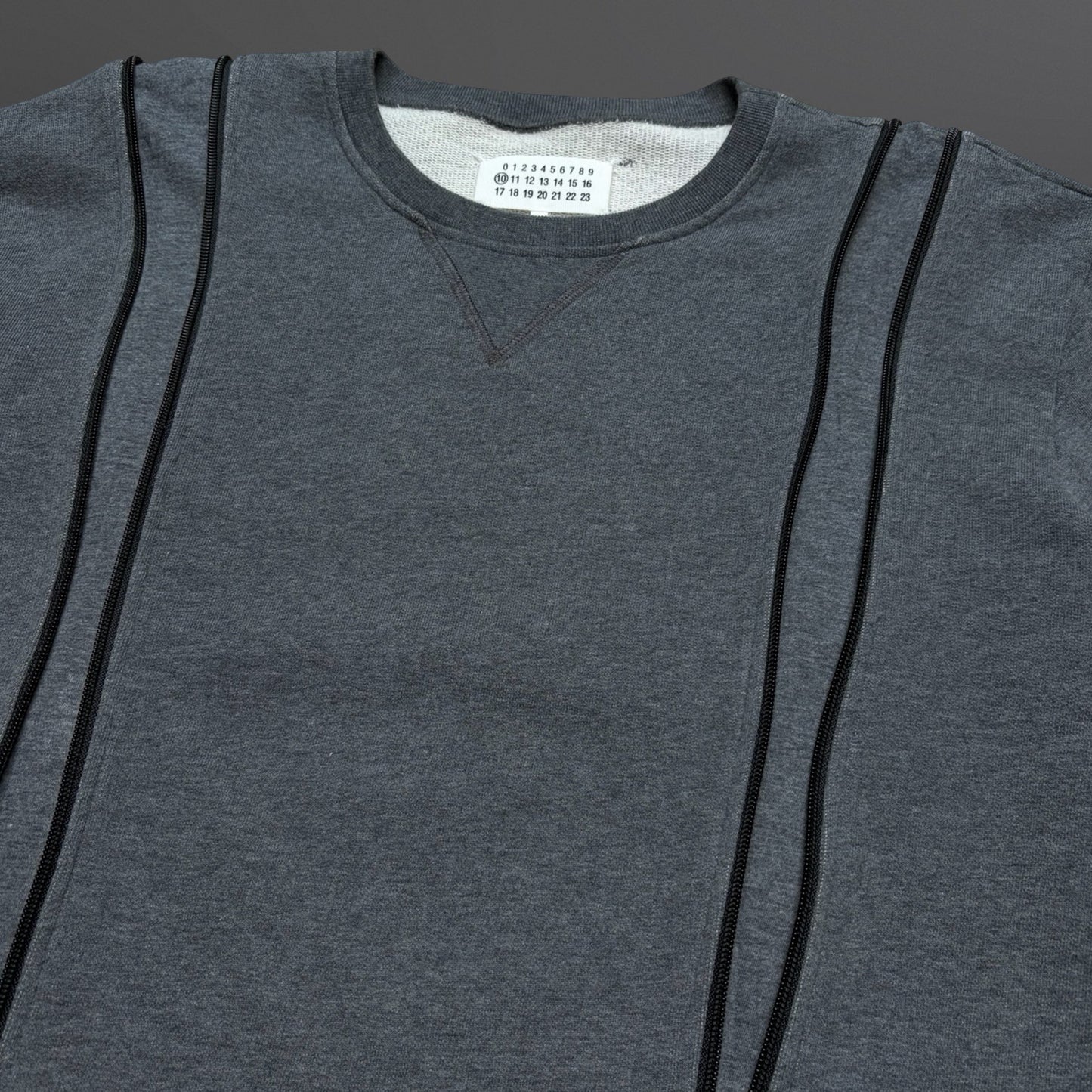 Maison Margiela Double Zip Crewneck – Grey (2016)