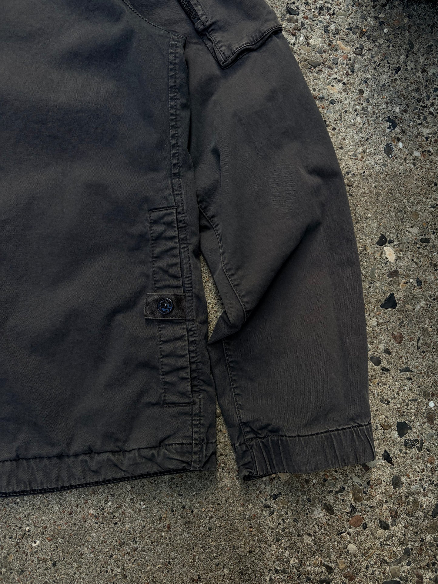 Stone Island Garment Dyed Zip Jacket – Charcoal Grey – Size L