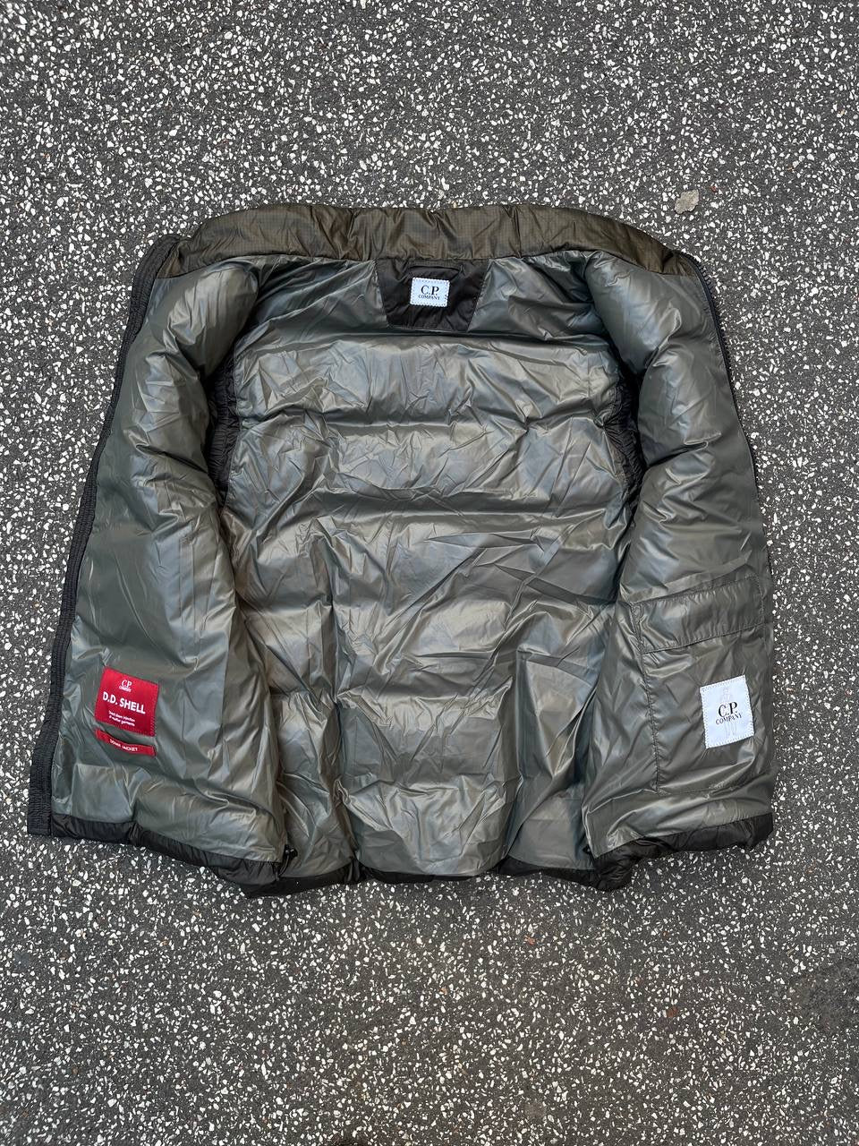 C.P. Company DD Shell Puffer Vest Grøn Khaki L Large