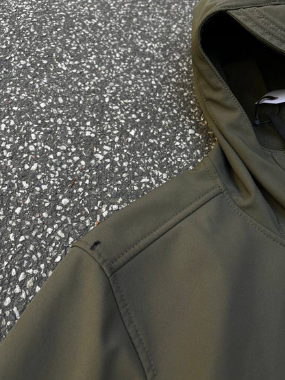 Stone Island Softshell R Jakke Grøn Khaki L Large Brugt Used