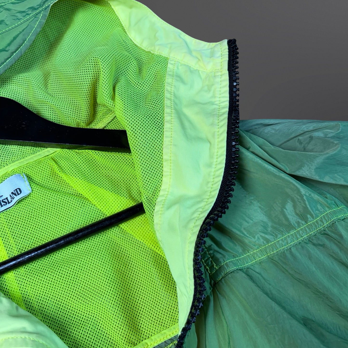 Stone Island Nylon Metal Watro Jacket – Lime (Large)