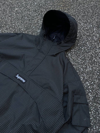 Supreme Reflective Anorak Jakke Rip Stop Pullover L Large Sort