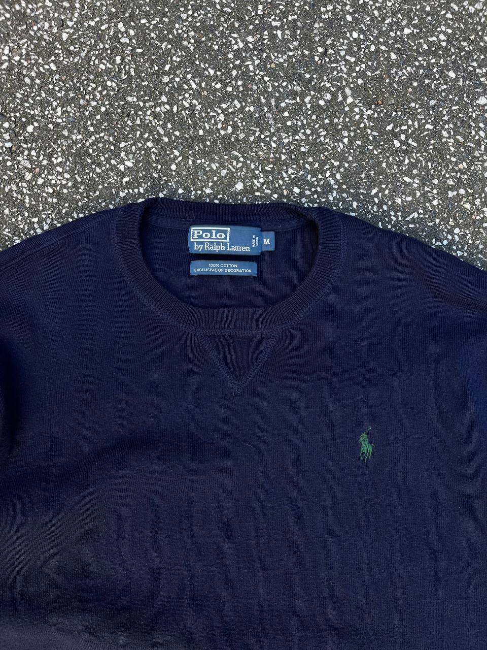 Vintage Strik knitwear sweater Ralph Lauren i mørkeblå i M medium