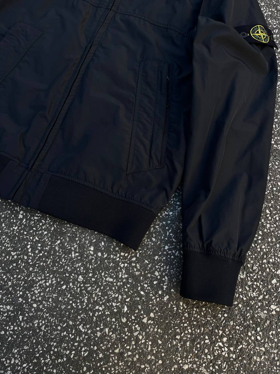Stone Island Micro Reps Jakke Sommerjakke Vindjakke i Sort Large