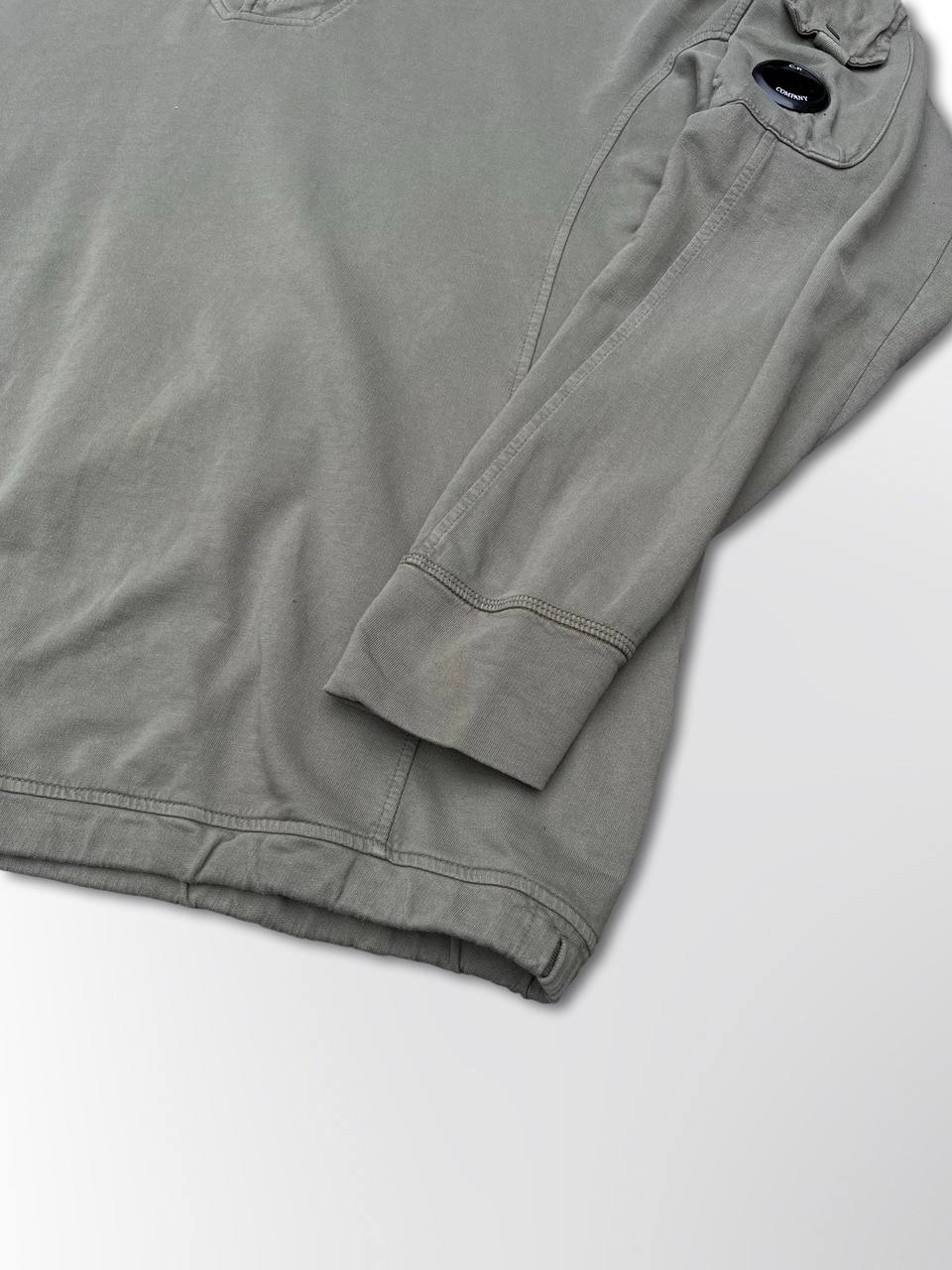 Pullover C.P. Company Quarter Zip Khaki Large Herre