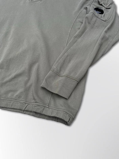 Pullover C.P. Company Quarter Zip Khaki Large Herre