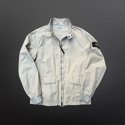 Stone Island Cotton Zip Jacket – Off White Large