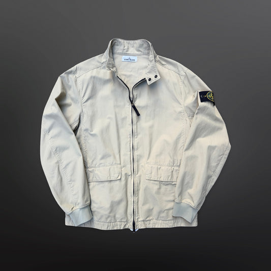 Stone Island Cotton Zip Jacket – Off White Large