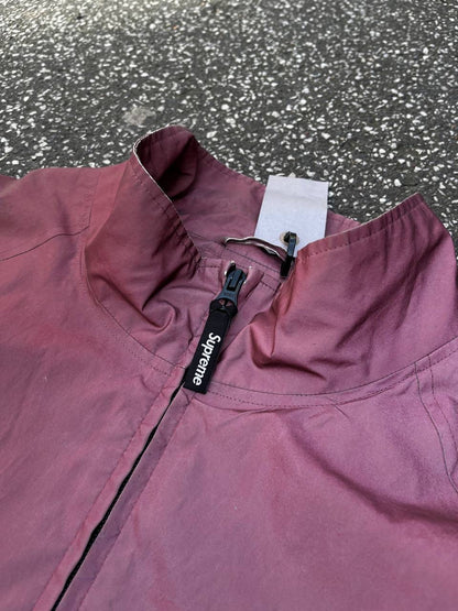 Supreme Reflective Anorak Jakke XL Brugt Used Pink Big Logo