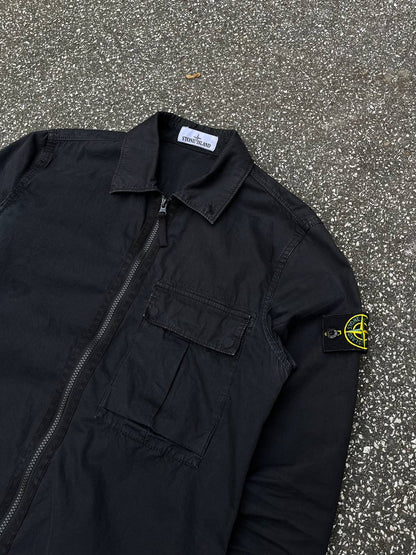 “Brugt Overshirt Stone Island i S Small Sort 7115115WN”