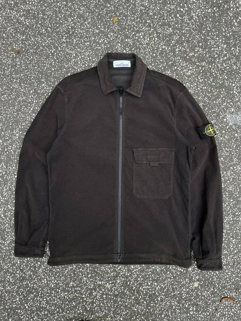 Stone Island Overshirt Skjorte Sommerjakke Overgangsjakke Velour 691511502