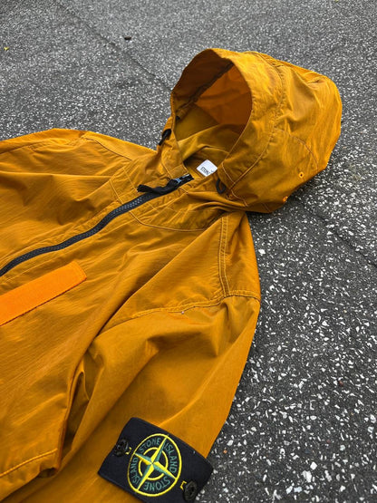 Stone Island Nylon Metal Flock Jakke Orange Aluminium XL Brugt Used