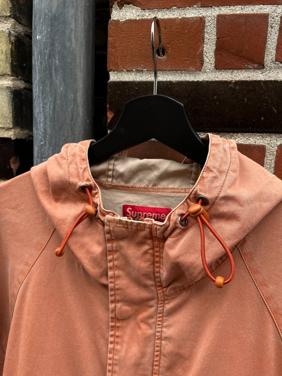 Supreme Big Logo Jakke Large Rose farve Vintage