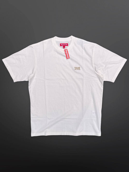 Supreme Warm Up Washed SS T-Shirt White Hvid Brand New