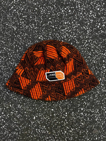 Prada Bøllehat Bucket Hat Wool/Cashmere Uld M Medium Orange
