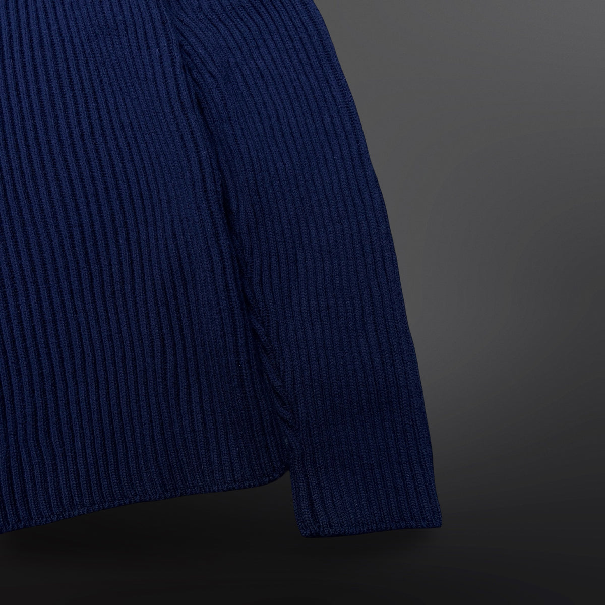 Stone Island Ribbed Wool Roll Neck – Navy – Size L