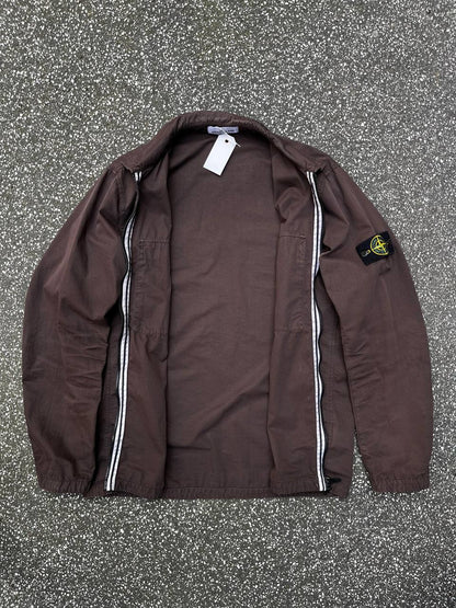 Stone Island overshirt i brun XL