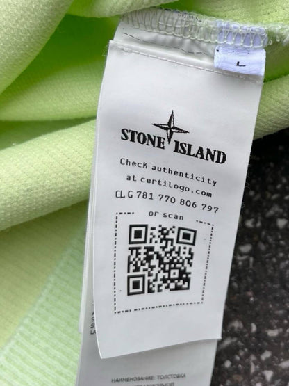Stone Island Sweatshirt i Lime Large Brugt