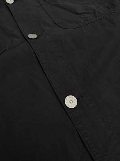 Stone Island Skjorte Kortærmet Sort Black XXL Sommerskjorte Overshirt Med Badge