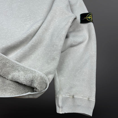 Stone Island Vintage Sweatshirt – Fleece Lined – 1999 – Grå – Str. Large fitter Medium