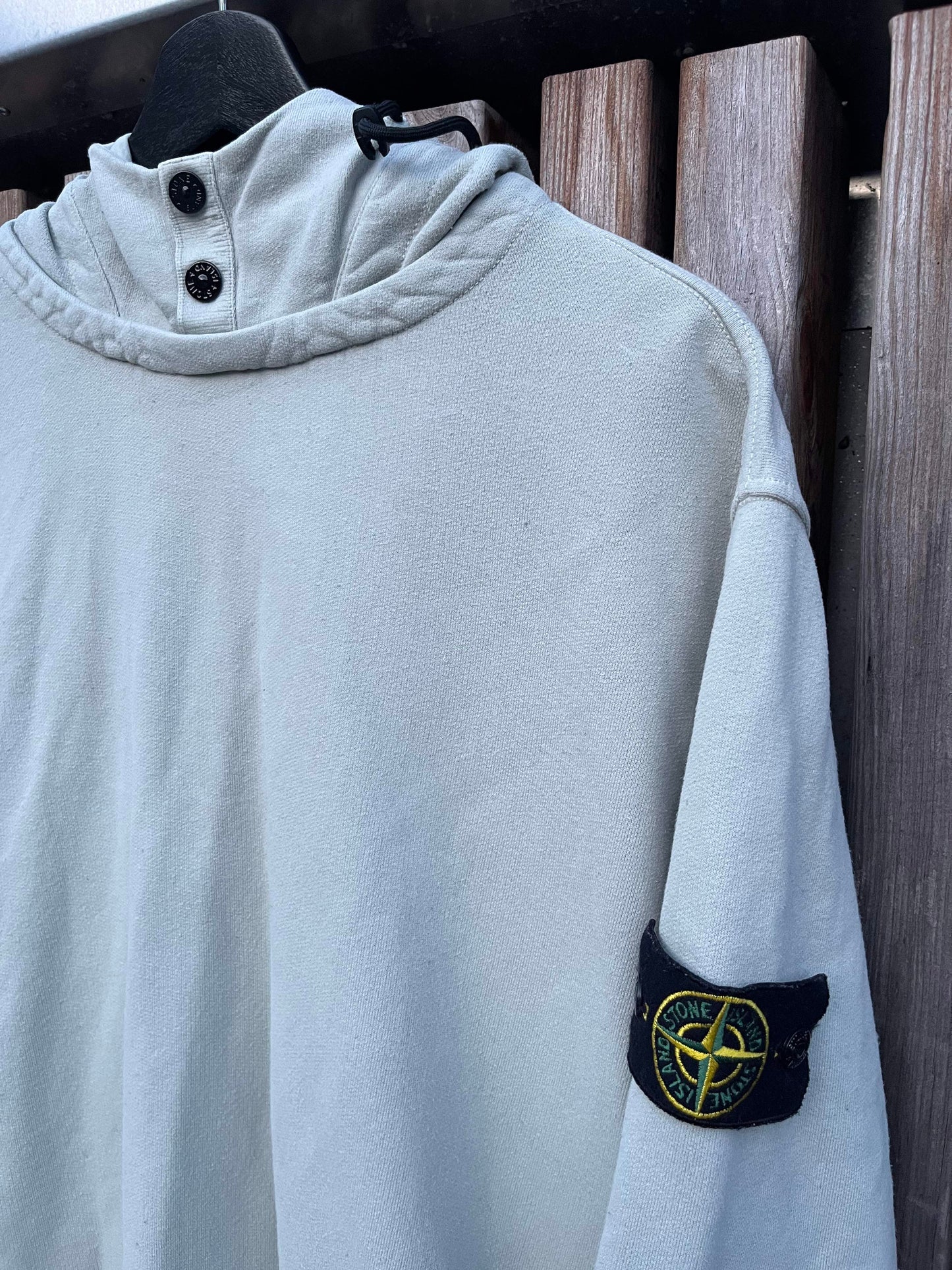 Stone Island hoodie / hættetrøje pistacie Large