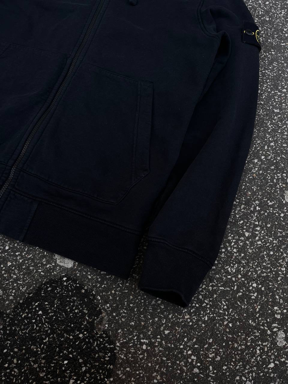 Stone Island Zip up hoodie Hættetrøje Sort Large L
