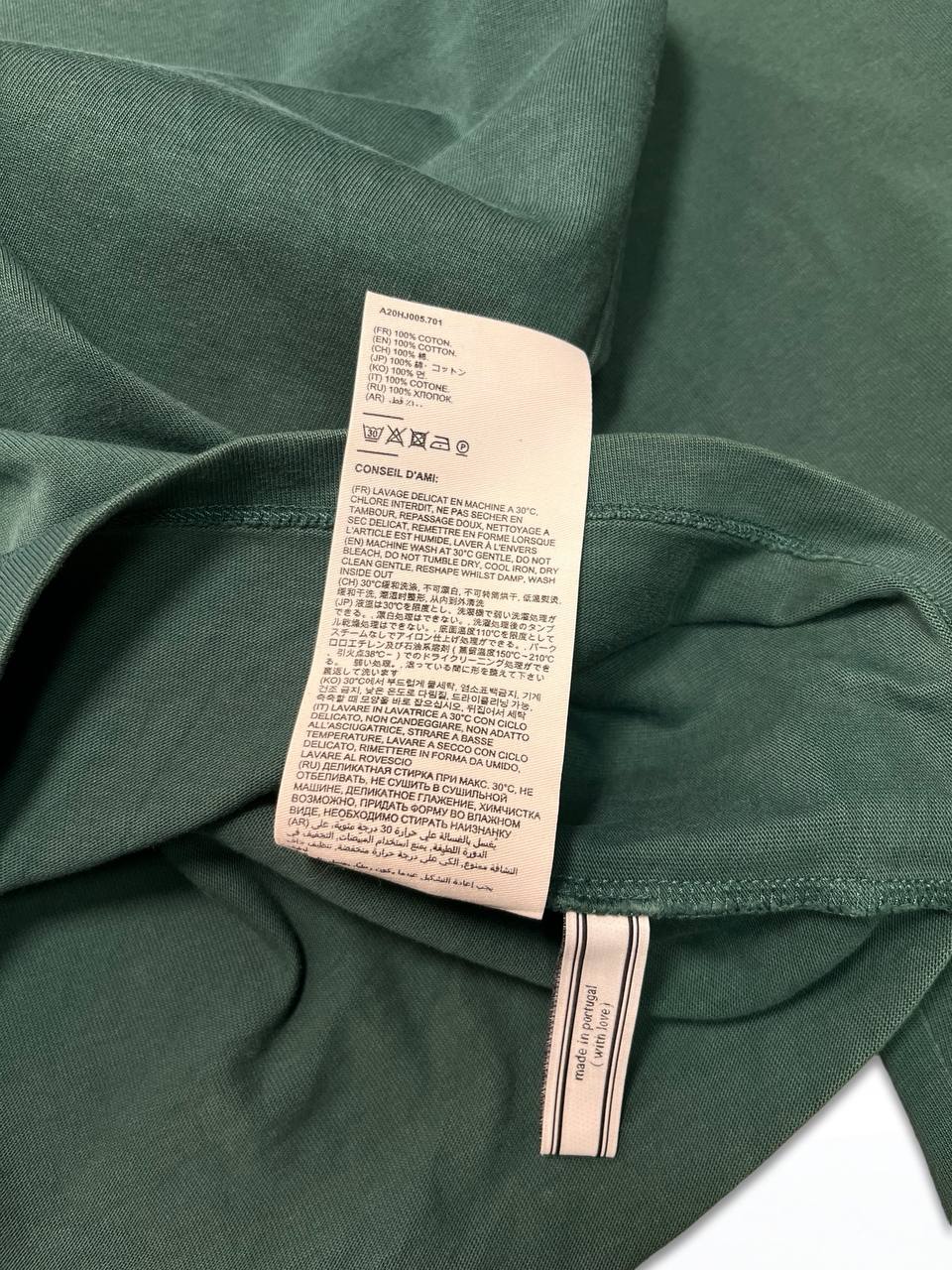 Brugt Used Sweatshirt Ami Paris Long sleeve Trøje i XL herre i Grøn Green farve i god stand