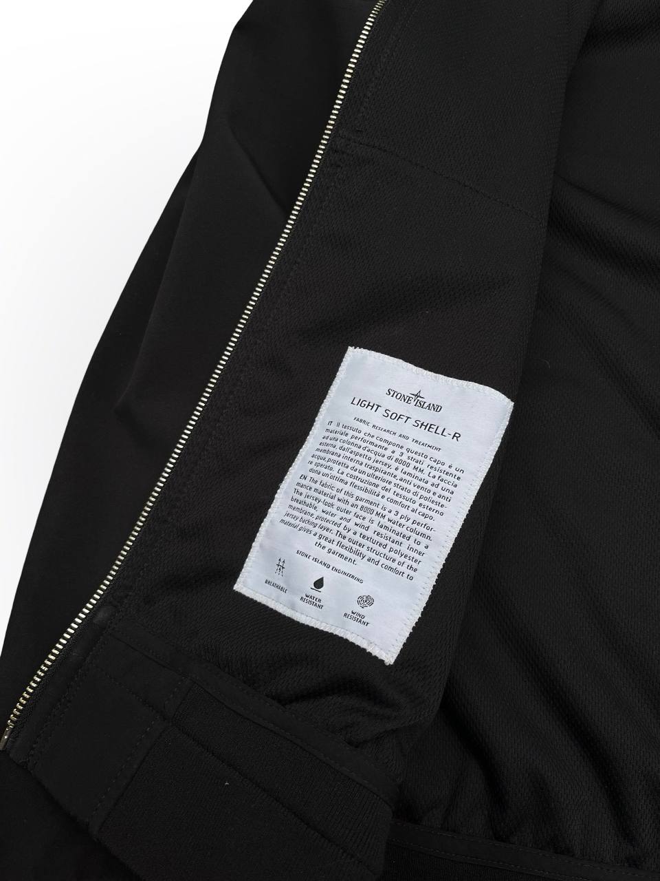 Stone Island Soft-Shell Brugt Medium Sort 701543427