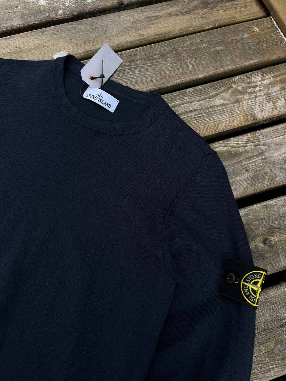 Stone Island Sweater Navy Small Brugt