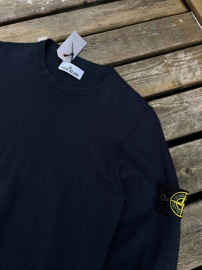 Stone Island Sweater Navy Small Brugt