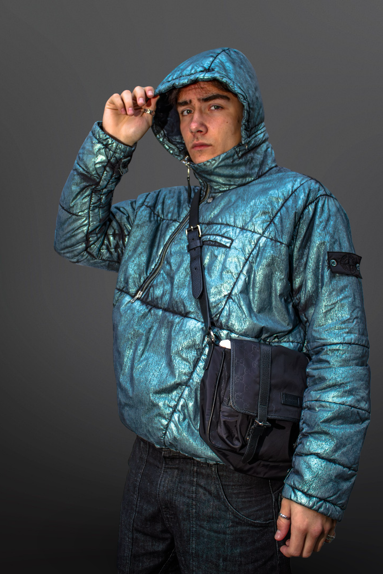 Stone Island Shadow Project Nylon Metallic Mist L Large