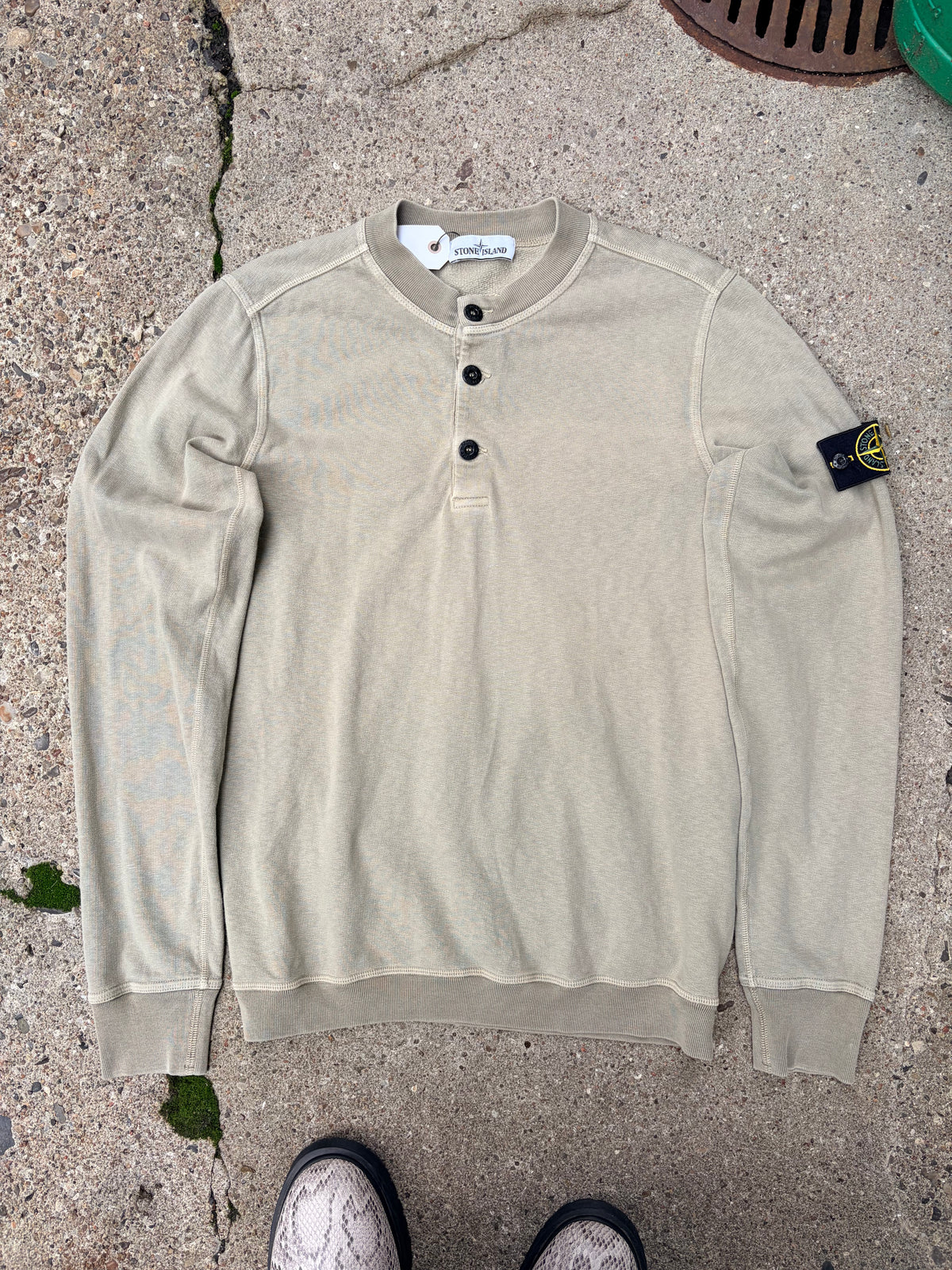 Stone Island Henley Sweatshirt – Beige / Sand – M