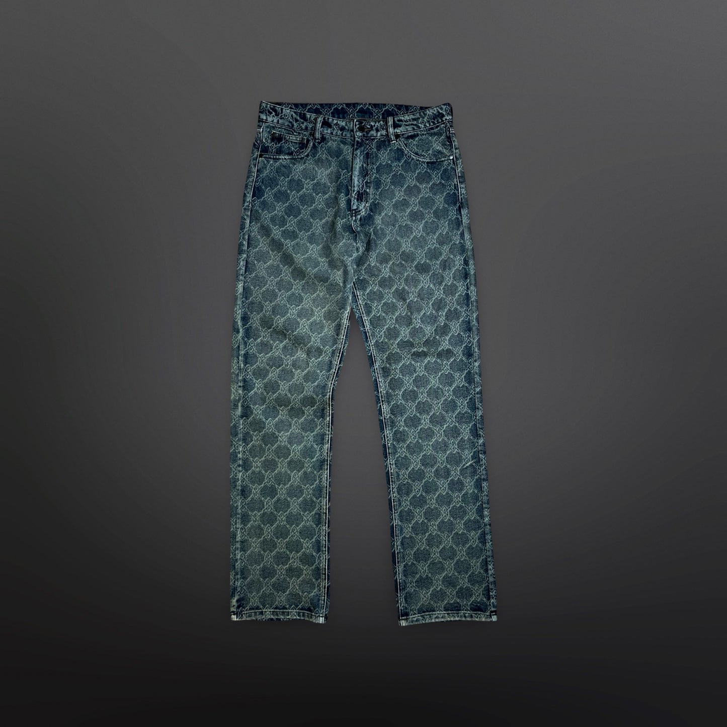 Daily Paper Monogram Denim Jeans – Blå – Str. M Medium