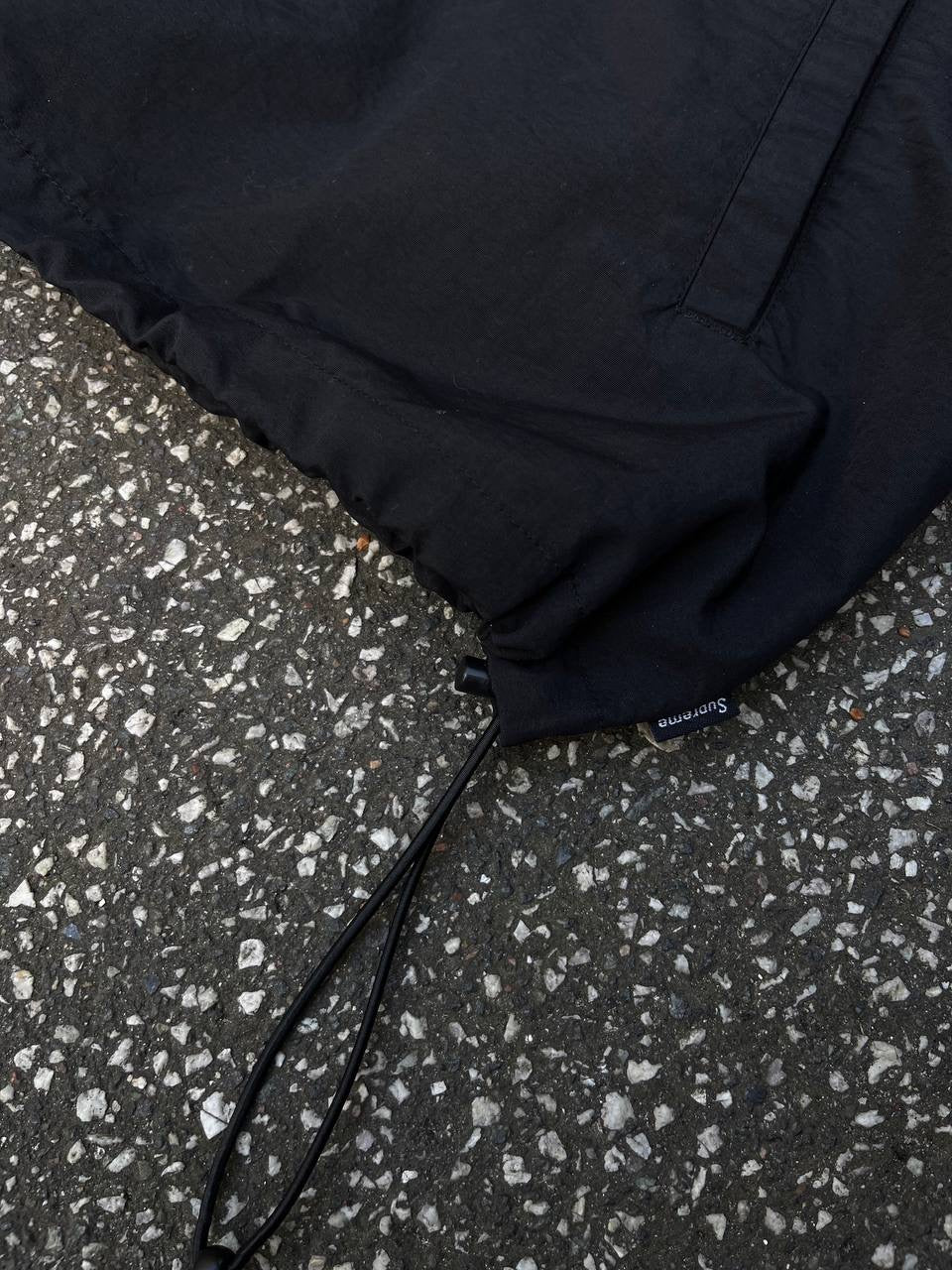 Supreme Reflective Taping Hooded Pullover M Medium Sort Black