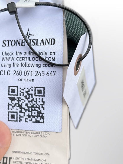 Stone Island Sweatshirt Medium Grøn Brugt Crew Neck