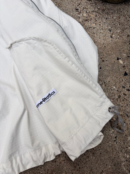 Acne Studios Funnel Neck Ripstop Jacket – Fog Grey – Size 46 (Large)