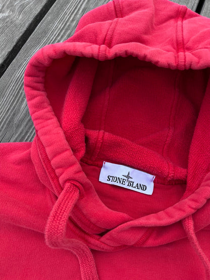 Hoodie / hættetrøje fra Stone Island i rød S Small